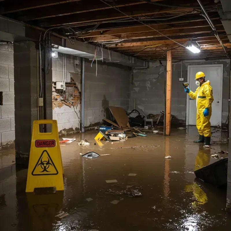 Flooded Basement Electrical Hazard in Bealeton, VA Property